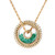 Moritz Glik 18K Yellow Gold Mola 18 Necklace Emerald, 24"
