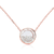 Moritz Glik 18K Rose Gold Naipe Circle Necklace, 15"