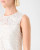 Akris Lacquered Sea Fan Lace Sleeveless Top in Ecru