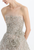 *VIRTUAL TRUNK SHOW* Oscar de la Renta Strapless Crystal Eaten Leaves Embroidered Gown