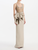 *VIRTUAL TRUNK SHOW* Oscar de la Renta Sleeveless Crystal Embroidered Draped Faille Gown