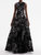 *VIRTUAL TRUNK SHOW* Oscar de la Renta Sleeveless Printed Peony Fil Coupe Gown