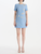 *VIRTUAL TRUNK SHOW* Oscar de la Renta Short Sleeve Crystal Floral Grid Cocktail Dress