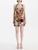 *VIRTUAL TRUNK SHOW* Oscar de la Renta Halter Neck All Over Beaded Florals Embroidered Cocktail Dress