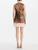 *VIRTUAL TRUNK SHOW* Oscar de la Renta Sleeveless Mixed Botanical Border Satin Dress