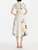 *VIRTUAL TRUNK SHOW* Oscar de la Renta Cap Sleeve Mixed Botanical Cotton Poplin Dress