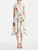 *VIRTUAL TRUNK SHOW* Oscar de la Renta Cap Sleeve Mixed Botanical Cotton Poplin Dress