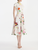 *VIRTUAL TRUNK SHOW* Oscar de la Renta Cap Sleeve Mixed Botanical Cotton Poplin Dress