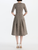 *VIRTUAL TRUNK SHOW* Oscar de la Renta Midi Sleeve Slubby Wool Tweed Gauze Day Dress