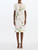 *VIRTUAL TRUNK SHOW* Oscar de la Renta Midi Sleeve Faded Mixed Botanical Cotton Denim Dress