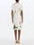 *VIRTUAL TRUNK SHOW* Oscar de la Renta Midi Sleeve Faded Mixed Botanical Cotton Denim Dress