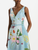 *VIRTUAL TRUNK SHOW* Oscar de la Renta Sleeveless V Neck Mixed Botanical Poplin Day Dress
