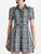 *VIRTUAL TRUNK SHOW* Oscar de la Renta Short Sleeve Collared Cotton Slubby Tweed Dress