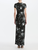 *VIRTUAL TRUNK SHOW* Oscar de la Renta Short Sleeve Draped Waist Peony Milano Jersey Dress