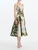 *VIRTUAL TRUNK SHOW* Oscar de la Renta Sleeveless Scoop Neck Foliage Faille Dress