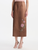 *VIRTUAL TRUNK SHOW* Oscar de la Renta Paint Ground Satin Floral Embroidered Column Skirt