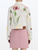 *VIRTUAL TRUNK SHOW* Oscar de la Renta Long Sleeve Faded Mixed Botanical Cotton Denim Jacket