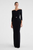 Chiara Boni La Petite Robe Aga BR Long ZP Gown in Black, Size 42