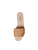 Arteana Sorrento Flat Raffia Slide in Camel/Ivory