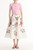 Oscar de la Renta Floral Button Cropped Cardigan in Pink, Size X-Small