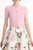 Oscar de la Renta Floral Button Cropped Cardigan in Pink, Size X-Small