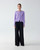 Carolina Herrera Crewneck Cardigan in Violeta, Size X-Large