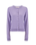 Carolina Herrera Crewneck Cardigan in Violeta, Size X-Large