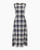 Carolina Herrera Plaid A-Line Midi Dress in Black/Multi