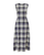 Carolina Herrera Plaid A-Line Midi Dress in Black/Multi