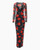 Carolina Herrera Rose-Print Mesh Midi Dress in Black/Multi
