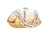 Judith Leiber Couture Gemma Crystal Caviar Golden Gradient