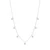 Graziela Gems 18K White Gold Medium Floating Diamond Necklace
