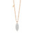Walters Faith Saxon 18K Rose Gold Chain Necklace with Origami Hang Tag, 18"