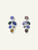 Tamara Comolli 18K White Gold Julia Earrings with Fancy Tanzanites