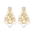 Buccellati Hawaii 18K Yellow and White Gold Heart Earrings with Diamonds