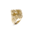 Buccellati Opera Tulle 18K Yellow Gold Mother of Pearl Ring, Size 7