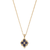 Buccellati Opera Tulle 18K Yellow Gold Pendant with Blue Enamel Necklace, Small
