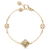 Buccellati Opera Tulle 18K Yellow Gold Mother of Pearl Bracelet, Size 16