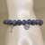 Sydney Evan 14K White Gold Dog Bone and Paw Combo Charm on Tanzanite Bead Bracelet