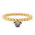 Sydney Evan 14K Yellow Gold & Diamond Pug Charm Bracelet
