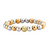Sydney Evan 14K Yellow Gold Icon Wallpaper Bead on Two-Tone Gold Beads