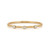 Jade Trau 18K Yellow Gold Maverick Station Plié Bangle (High Polish), Size Large