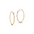 Jade Trau Small Plié Two-Tone Penelope Hoops