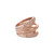 Sidney Garber 18K Rose Gold Scribble Ring with Cognac Diamonds, Size 6
