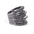Sidney Garber 18K White Gold/Black Rhodium Tall Black Diamond Scribble Ring, Size 6.5