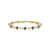 Sidney Garber 18K Yellow Gold Blue Enamel Carly Bracelet with Diamonds