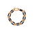 Sidney Garber 18K Yellow Gold & Ebony Oval Link Bracelet, 8.25"