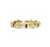 Armenta 18K Yellow Gold Cross Stack Band Ring, Size 6.5