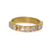 Armenta 18K Yellow Gold White Diamond Stack Ring, Size 6