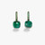 Pomellato Nudo 18K Rose and White Gold Prasiolite and Malachite Classic Earrings